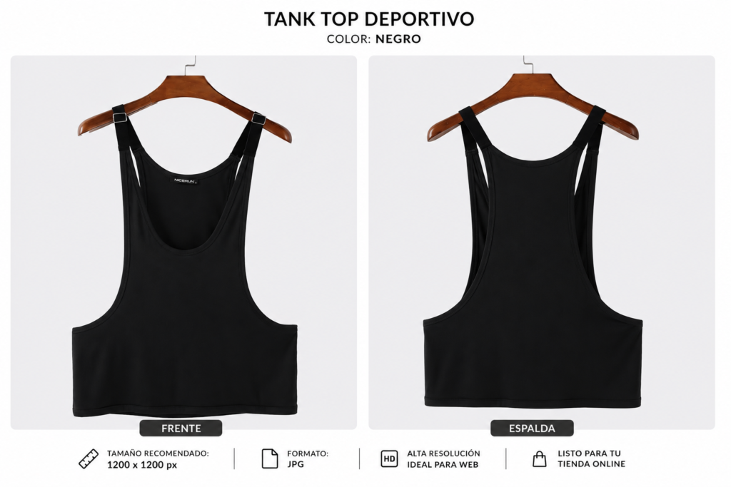 Tank Top Deportivo Verde Oscuro