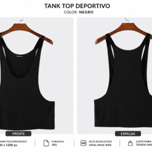 Tank Top Deportivo Verde Oscuro